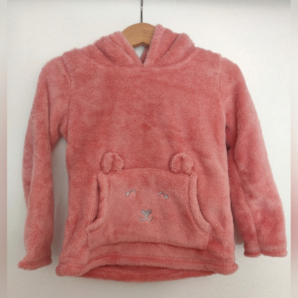Carters Fluffy Pink Sweater Toddler Size 3T Fall Warm Cozy